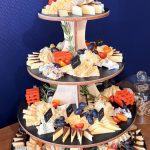 Pièce montée élégante de fromages affinés